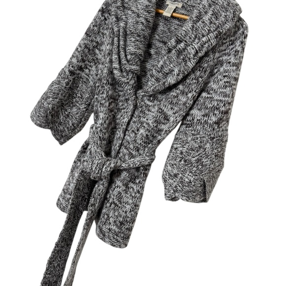 Vertigo Paris Brown and White Cardigan Wrapped Knot Sweater Large - Picture 5 of 7